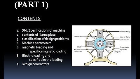 DC MACHINE DESIGN (PART 1)