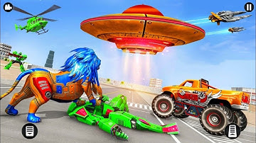 Space Robot Transport Games - Lion Robot Car game 🤖🤖🤖 | YouTube Gaming