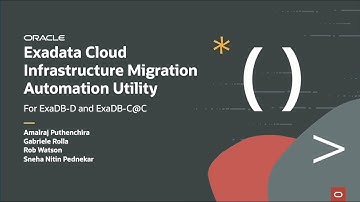 Exadata Cloud Infrastructure Migration Automation Utility for EXADB-D and EXACC
