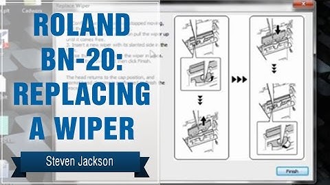 Roland BN-20: Replacing a Wiper