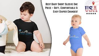 Best Baby Short Sleeve One Piece – Soft, Comfortable & Easy Diaper Changes! screenshot 1