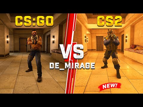 CS:GO vs CS2 (MIRAGE) Cinematic Comparison