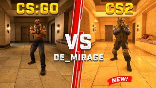 CS:GO vs CS2 (MIRAGE) Cinematic Comparison