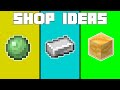 BEST SHOP IDEAS FOR A MINECRAFT SMP SERVER OR REALMS (PRICES/IDEAS/BUILDS) - Minecraft 1.16 #3