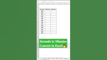 Convert Seconds Into Minutes In Excel 💯 Excel Unit Conversion Trick 🔥 #excelshorts #exceltricks