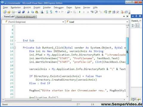 Chrome Loader Teil 2 von 4 (Visual Basic 2008 1-82) Part 2
