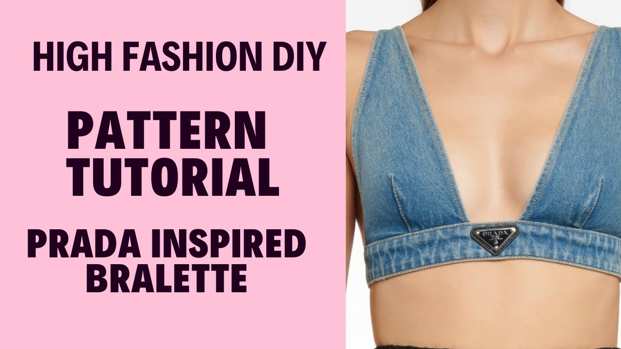 Prada baralette How to sew pattern tutorial sewing tutorial 