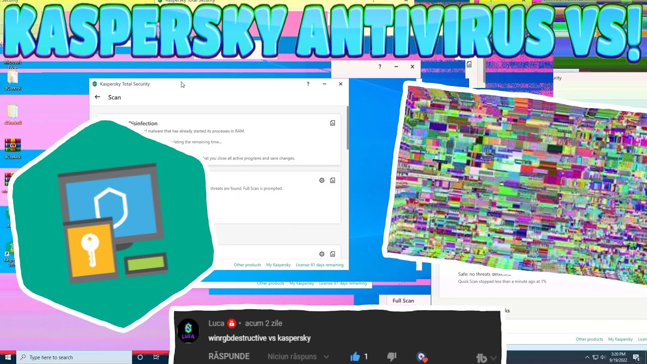 Kaspersky Antivirus VS WinRGBDestructive Virus! YouTube