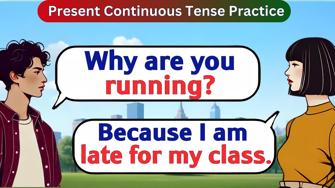 English Speaking Class | Present Continuous Tense Practice | English ...