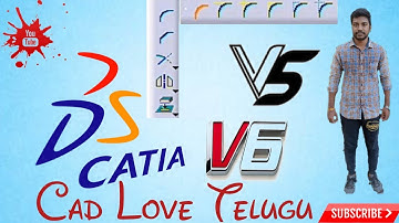 (తేలుగు) Catia v5 Sketcher Fillets and chamfer with sub-commands||CAD LOVE TELUGU|| #learnwithdp