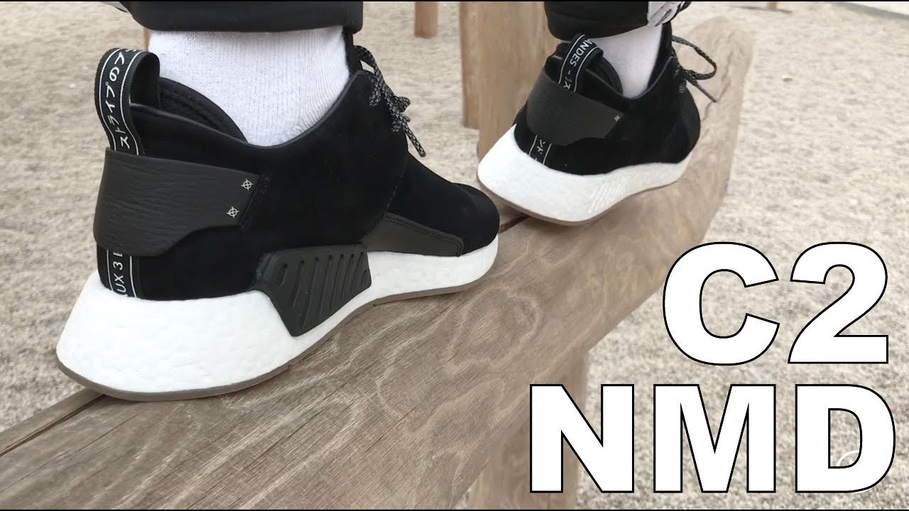 Adidas NMD C2 On Feet NOIRFONCE Sneakers - YouTube