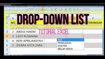 Cara membuat Menu Drop-Down List di microsoft Excel