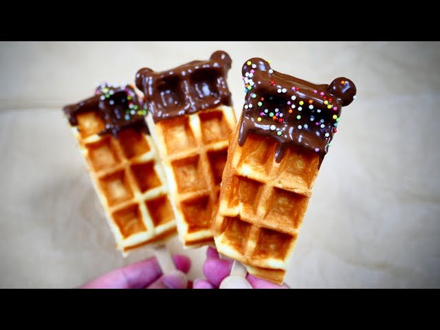 Chocolate Covered Waffle Bar ( With Ears ) チョコをかけたワッフル・バー（耳つき）