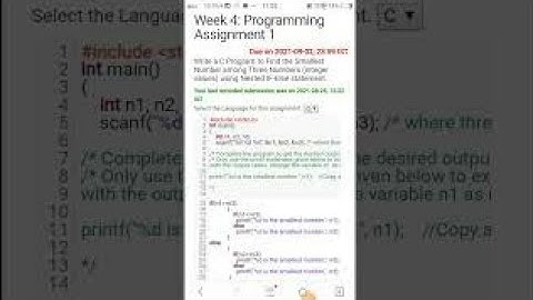 programming assignment 1 answer week 4 problems solving programming #nptel #week4 #assignment