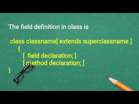 ch-11.#Field declaration in a class of java. - YouTube