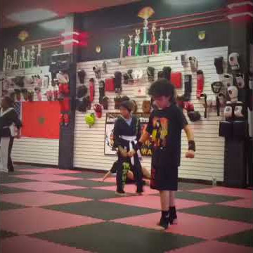 NASSIM YOUNG DRAGON 8 year old kicking drills 5/1/13