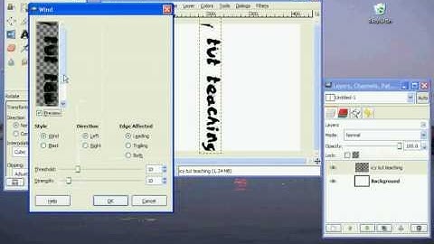 Gimp Windy/Icy Text tut