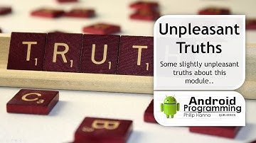Android Game Development - Week 1 – Unpleasant Truths