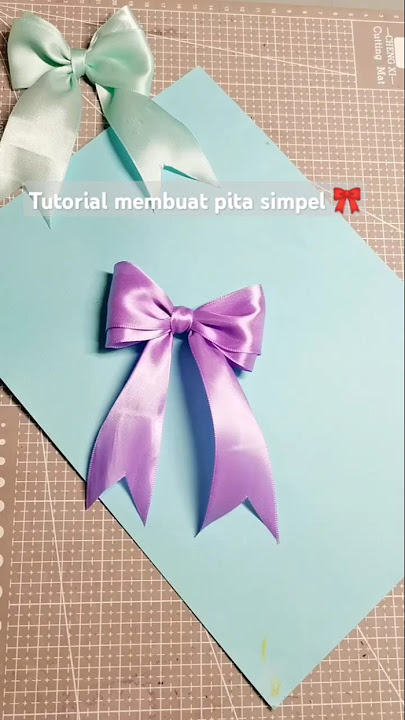 tutorial for making simple and beautiful ribbons🎀 | easy ribbons craft #diy #craft #shorts #trending