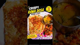 No Fermentation Instant Rava Dosa Crispy Rava Dosa😋Sooji Dosa | रवा डोसा #vrundanivangio#ytshorts