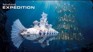 The Sunken Palaces: A Steampunk Submarine Expedition | AI 4K — Retrofutura
