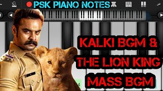 Kalki Mass Bgm | The Lion King Status Bgm Piano Notes | Tik Tok Viral Mass Bgm | PSK Piano Notes screenshot 1