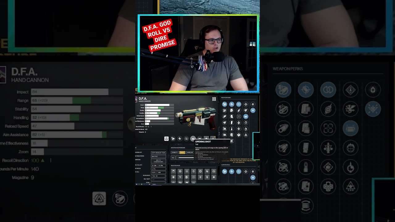 D.F.A. god roll vs Dire Promise