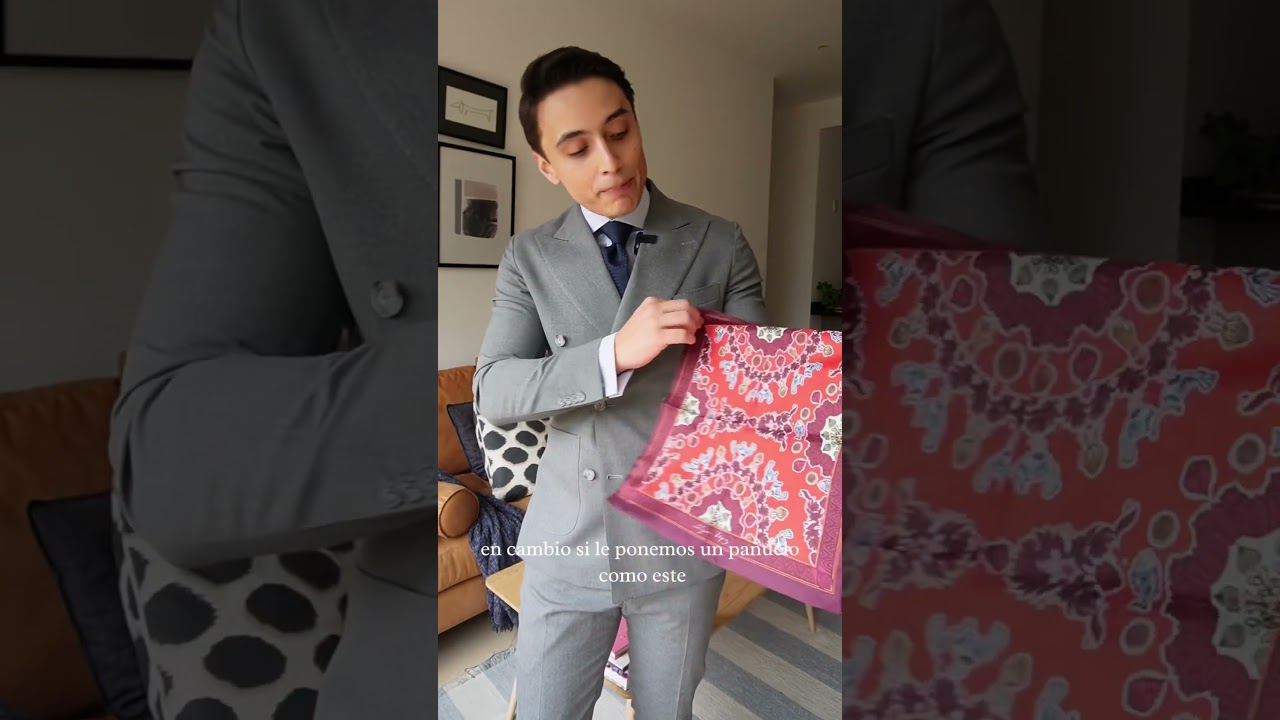 Nunca combines el pañuelo con la corbata 🚫