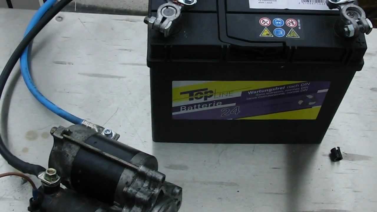 anlasser-elektromotor - YouTube
