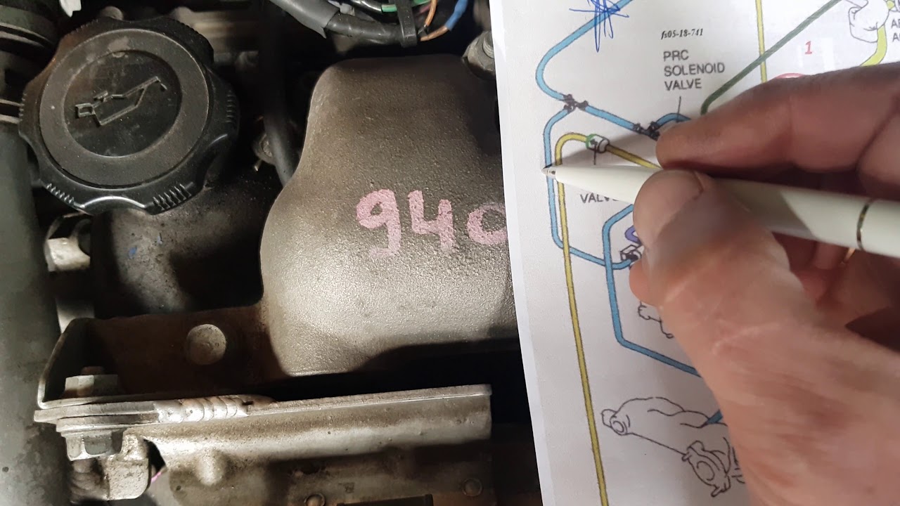 Mazda Millenia (Xedos 9) 2,3L, MILLER Cycle Engine, VACUUM HOSE ROUTING