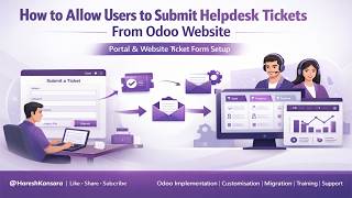 How to Allow Portal Users to Submit Helpdesk Tickets in Odoo | Website Form Setup #odoo #odoo19