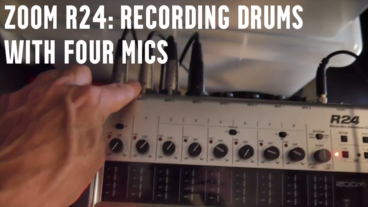 Zoom R24 How to Record Drums Using Only Four Mics YouTube