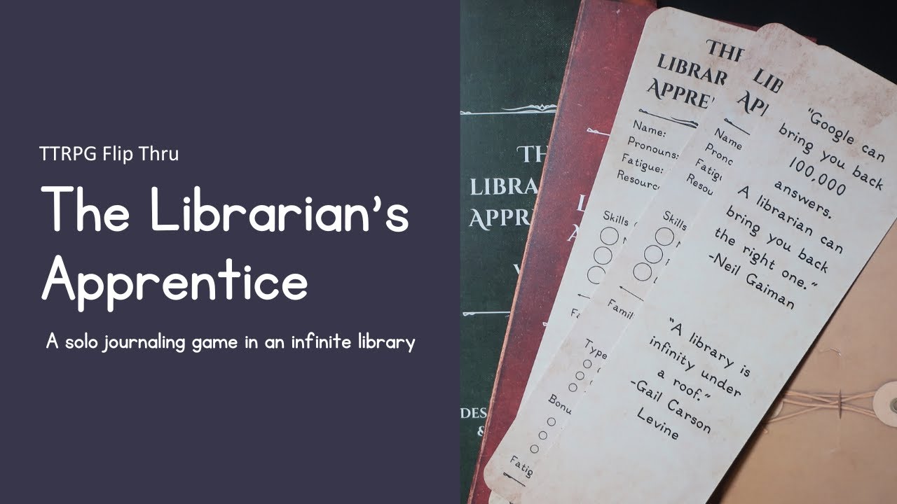 TTRPG Flip Through #6: The Librarian's Apprentice 