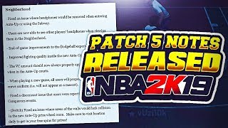 PATCH 5 RELEASED ON NBA 2K19! WORST PATCH EVER?