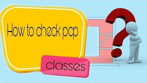 How to check PCP classes/NIOS information