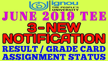 IGNOU 3 NEW NOTIFICATION MOST IMPORTANT FOR ALL STUDENTS By TIPS GURU
