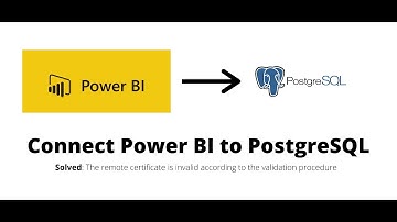 Connect Power BI to PostgreSQL