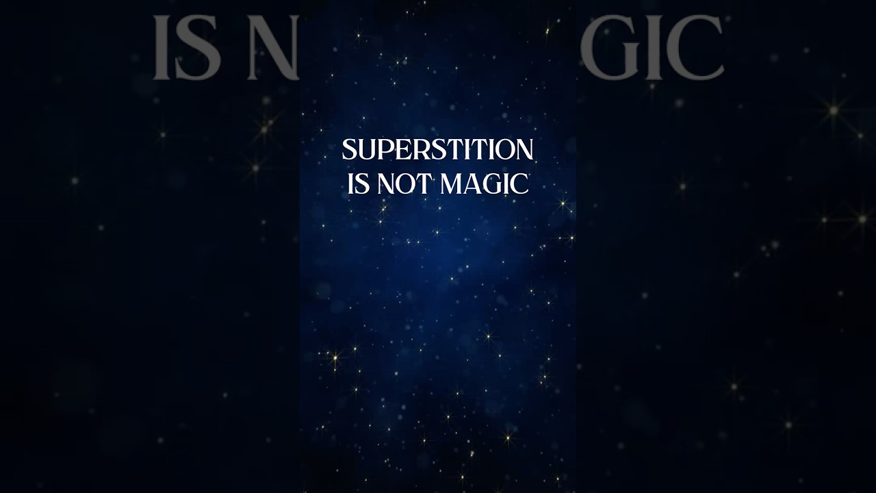 Magic Is Not Superstition