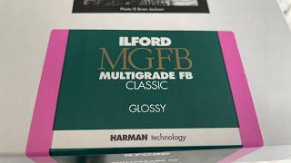 Foma and Ilford Papers - Comparisons While Printing In Darkroom