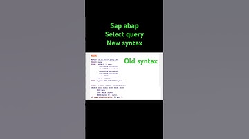 NEW select query in ABAP📚#shortsfeed #sapabap #shortsviral #coding #trending shorts #saplearning