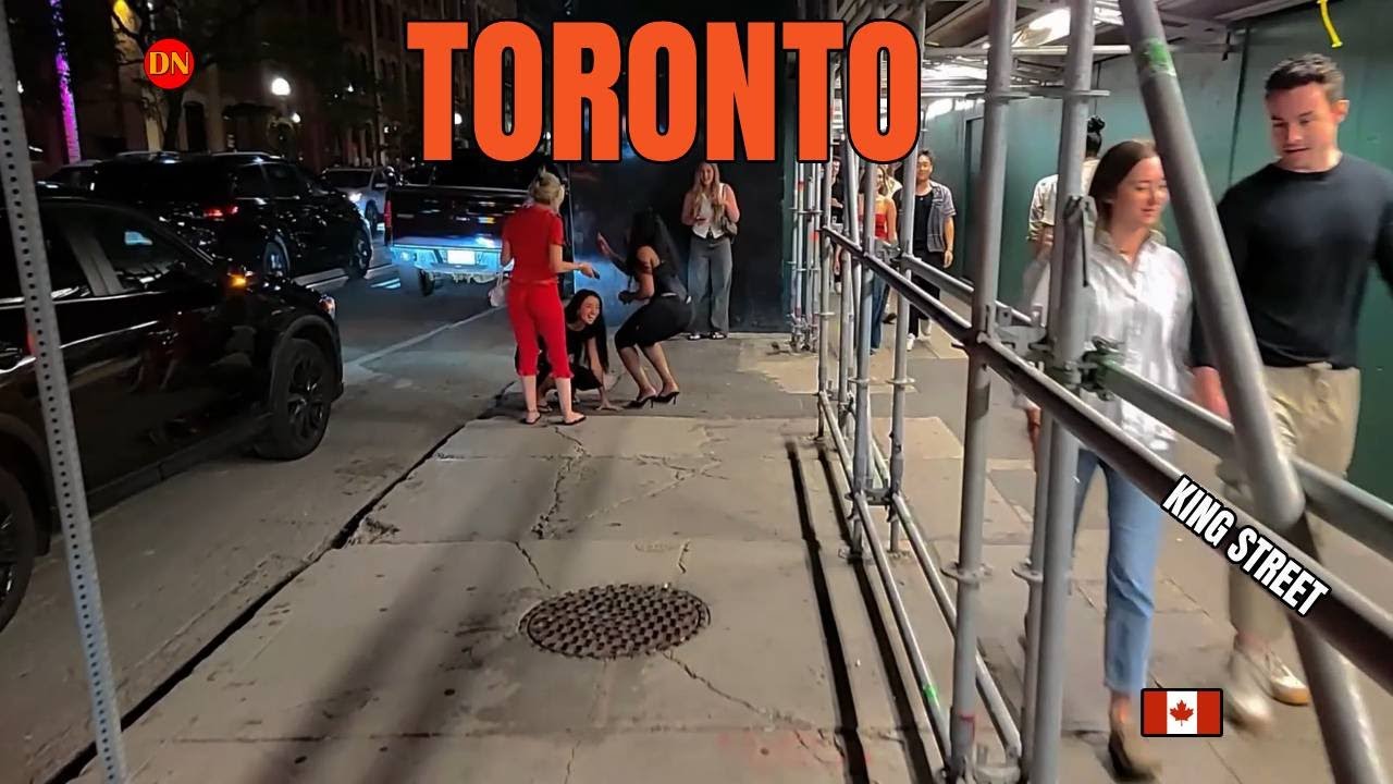 Летняя прогулка по Торонто / Кинг-стрит Вест / Ночная прогулка (август 2025 г.)