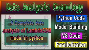 Cosmological data analysis using the MCMC technique—LambdaCDM model fitting using Python code.