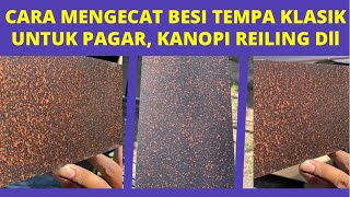 CARA MENGECAT BESI MOTIF BINTIK TEMBAGA - TEMPA