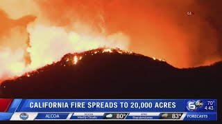 Thousands of people remain under evacuation orders early monday after
a wildfire in mountains east los angeles exploded size and forced
crews to battle...