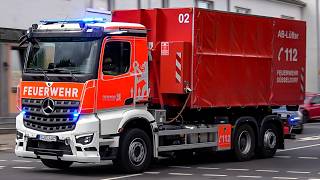 [3 NEUE WLF & MEHR!] - Feuerwehr DÜSSELDORF | EINSATZFAHRTEN der Sonderfahrzeuge von Feuerwache 10