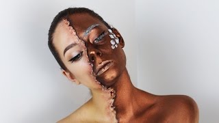 SFX BRONZE GODDESS - SPLIT FACE / NYX Nordic Face Awards Entry