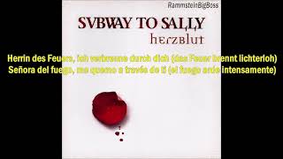 Subway to Sally - Herrin das Feuers (Alemán - Español)