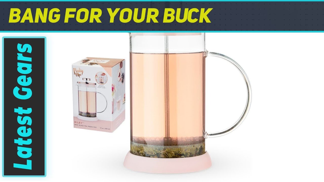 Pinky Up Riley Mini Glass Tea Press Pot The Best Choice for Tea and