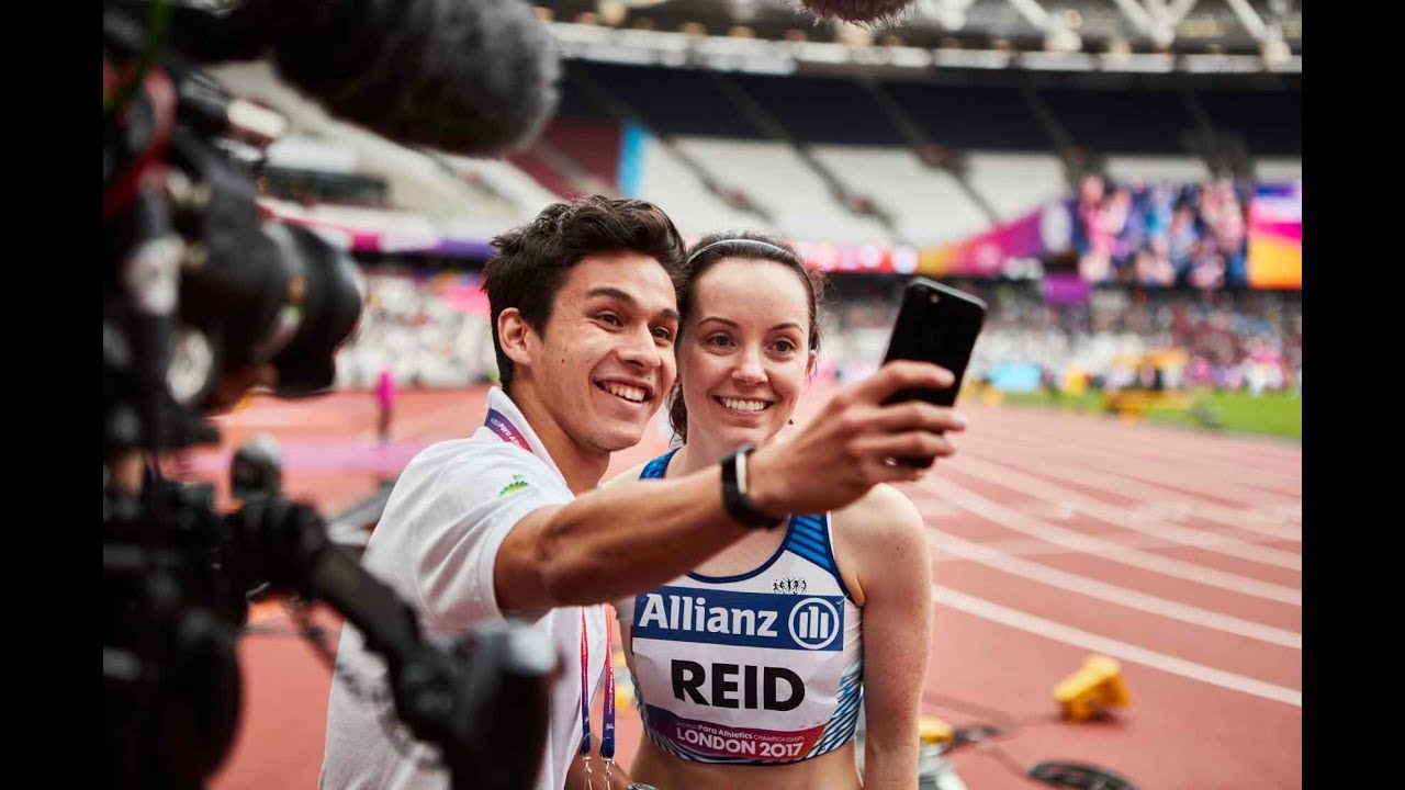 Interviewing GOLD MEDAL athlete Stef Reid