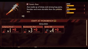 How to get a Level 2 Axe in Grounded - Tier 2 Insect Axe Crafting and Materials - Upgrading your Axe